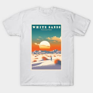 White Sands National Park Travel Poster T-Shirt